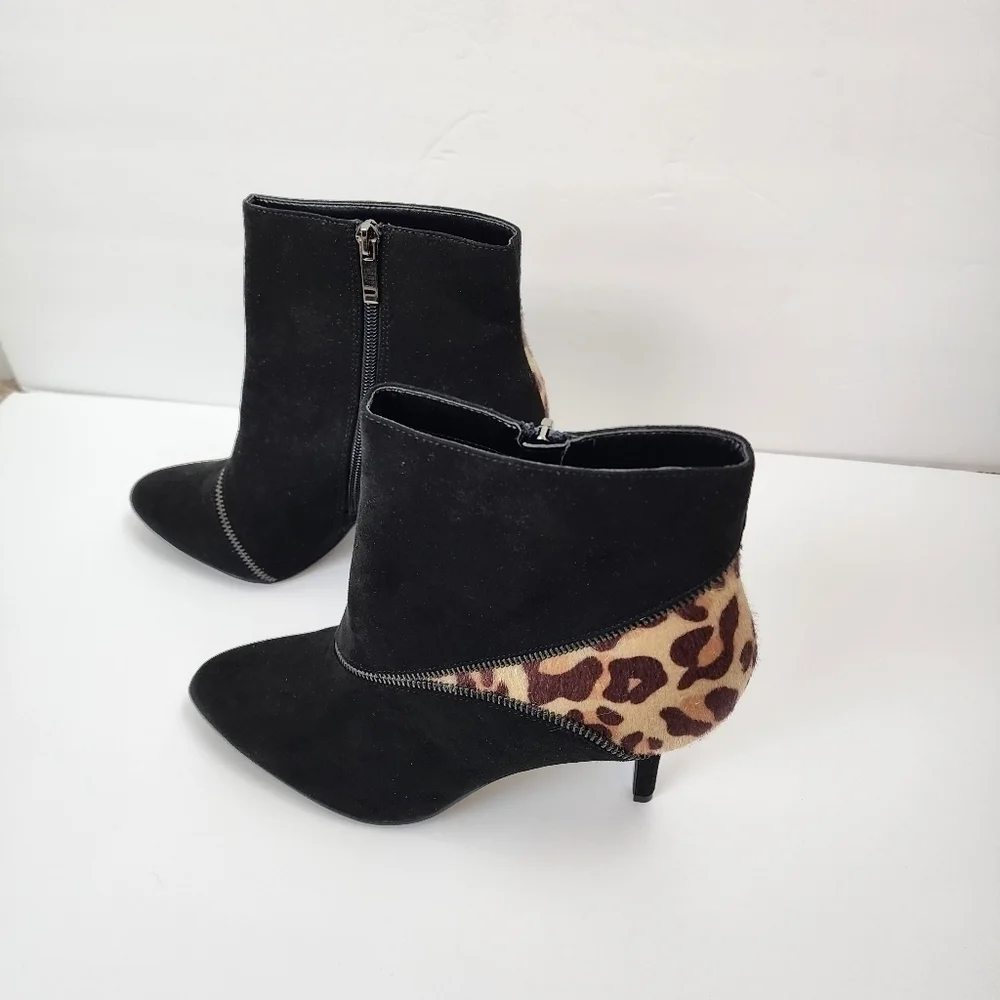 Kelly And Katie Faux Suede Leopard Print Pony Hair 4
